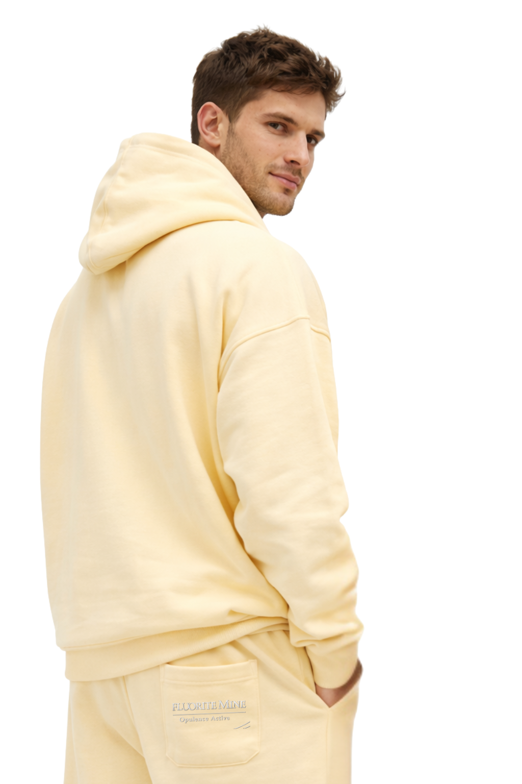 Fluorite Mine Opulence Active Sweatsuit – Buttermilk Yellow (Unisex)