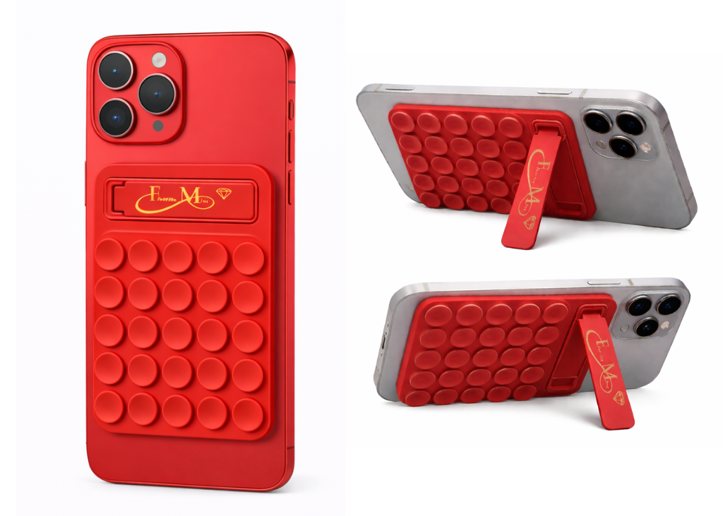 Red Silicone Sticky Phone Grip
