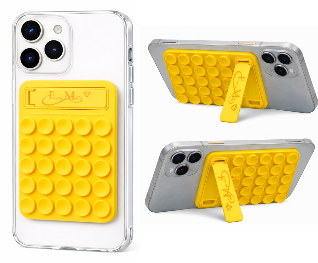 Yellow Silicone Sticky Phone Grip
