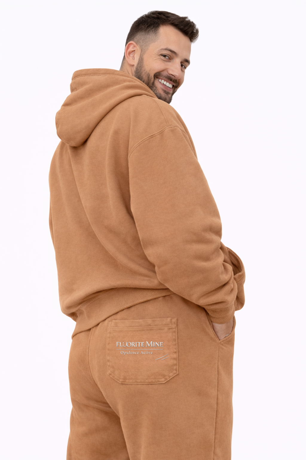Fluorite Mine Opulence Active Sweatsuit – Camel Brown (Unisex)