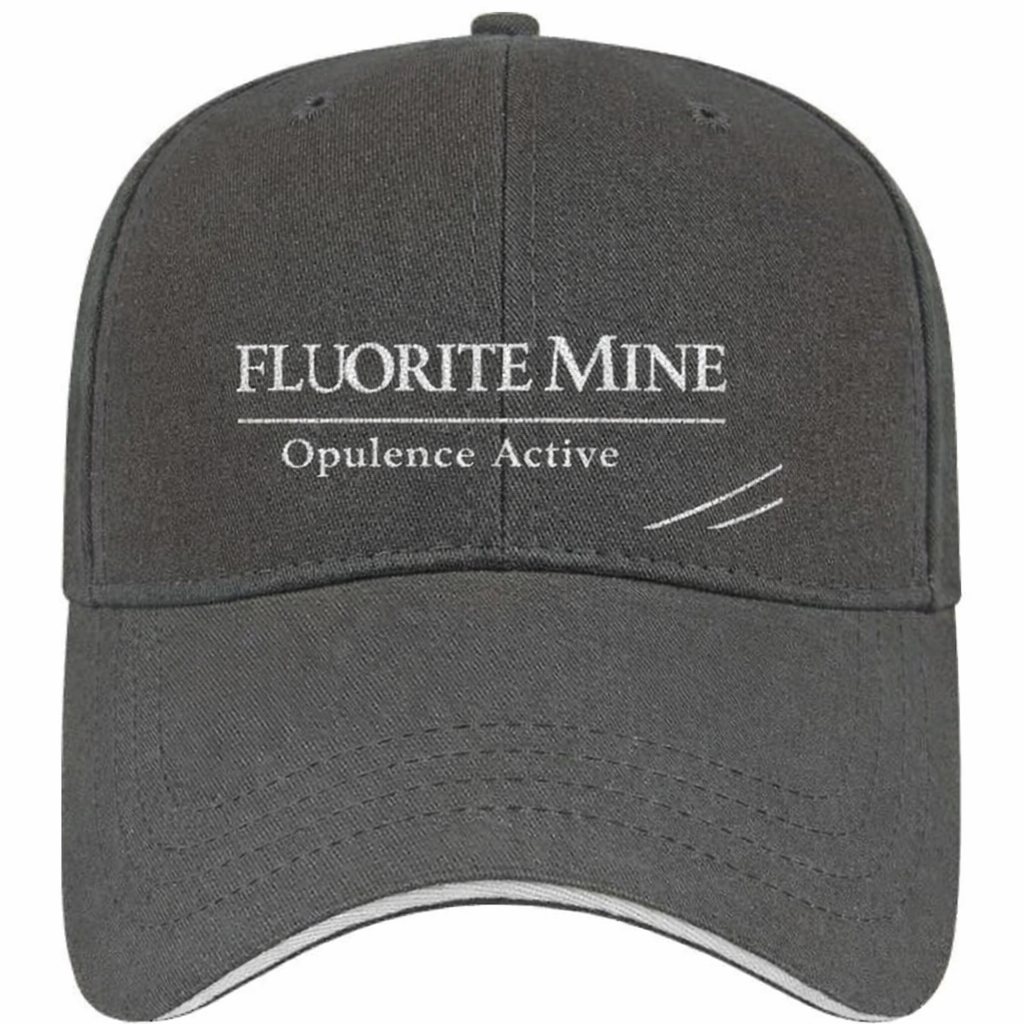 Fluorite Mine Selected Opulence Active Charcoal Grey Cap