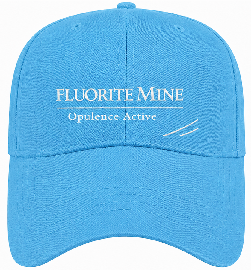 Fluorite Mine Selected Opulence Active Turquoise Blue Cap