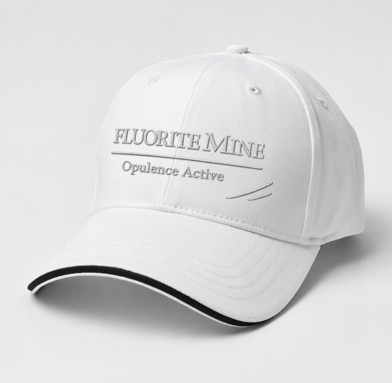 Fluorite Mine Selected Opulence Active Unisex White Cap